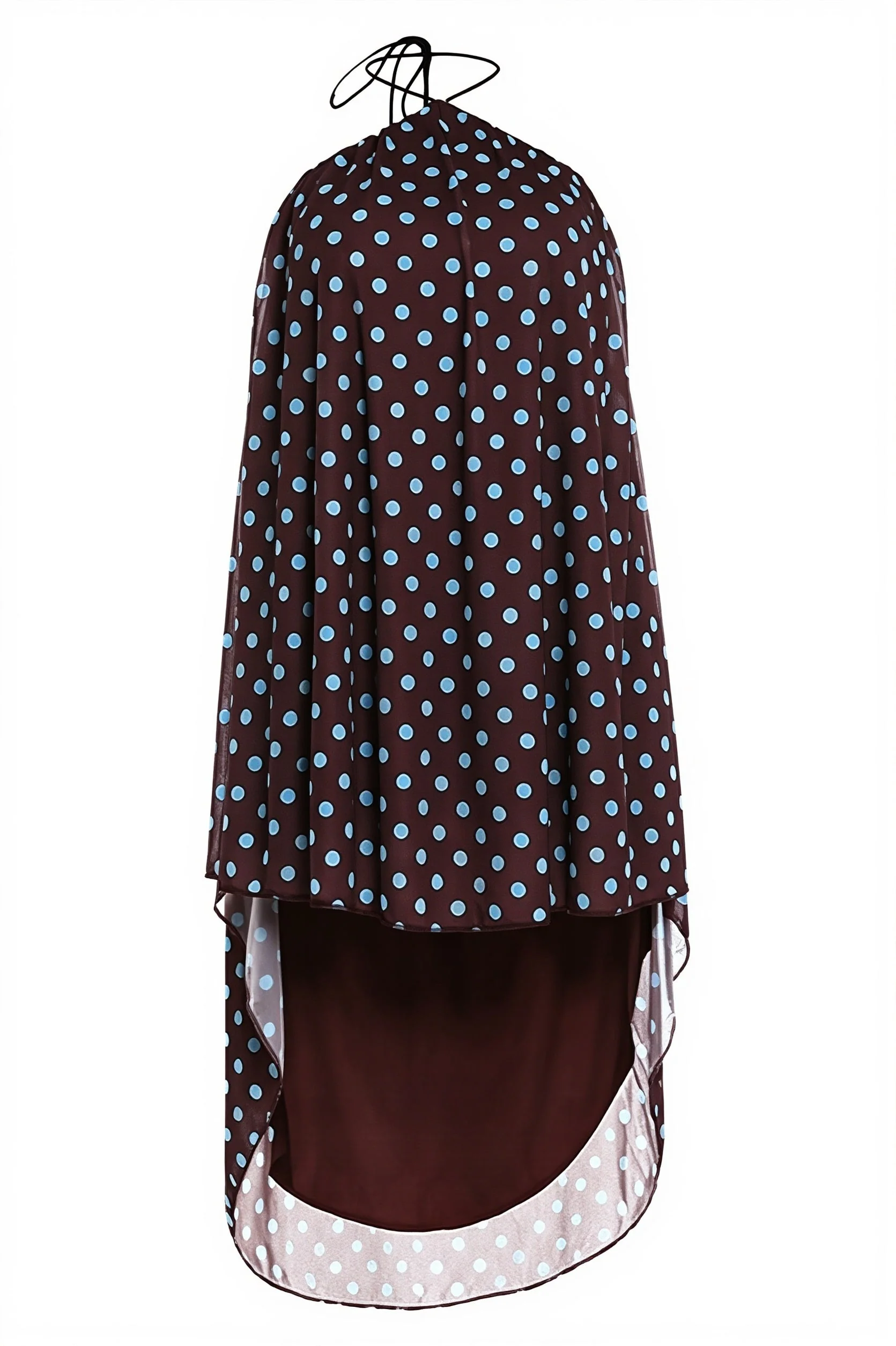 Tube Polka Dot Halter Cutout Back Mini Dress - Image 6
