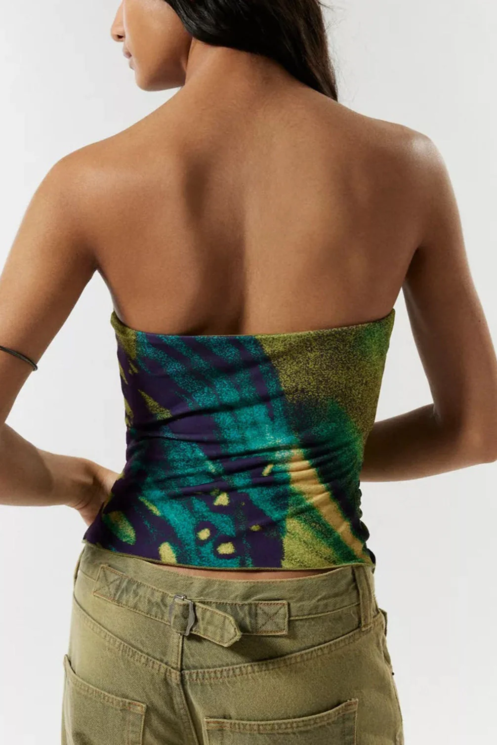 Vacation Hollow Strapless Cropped Blouse - Image 7