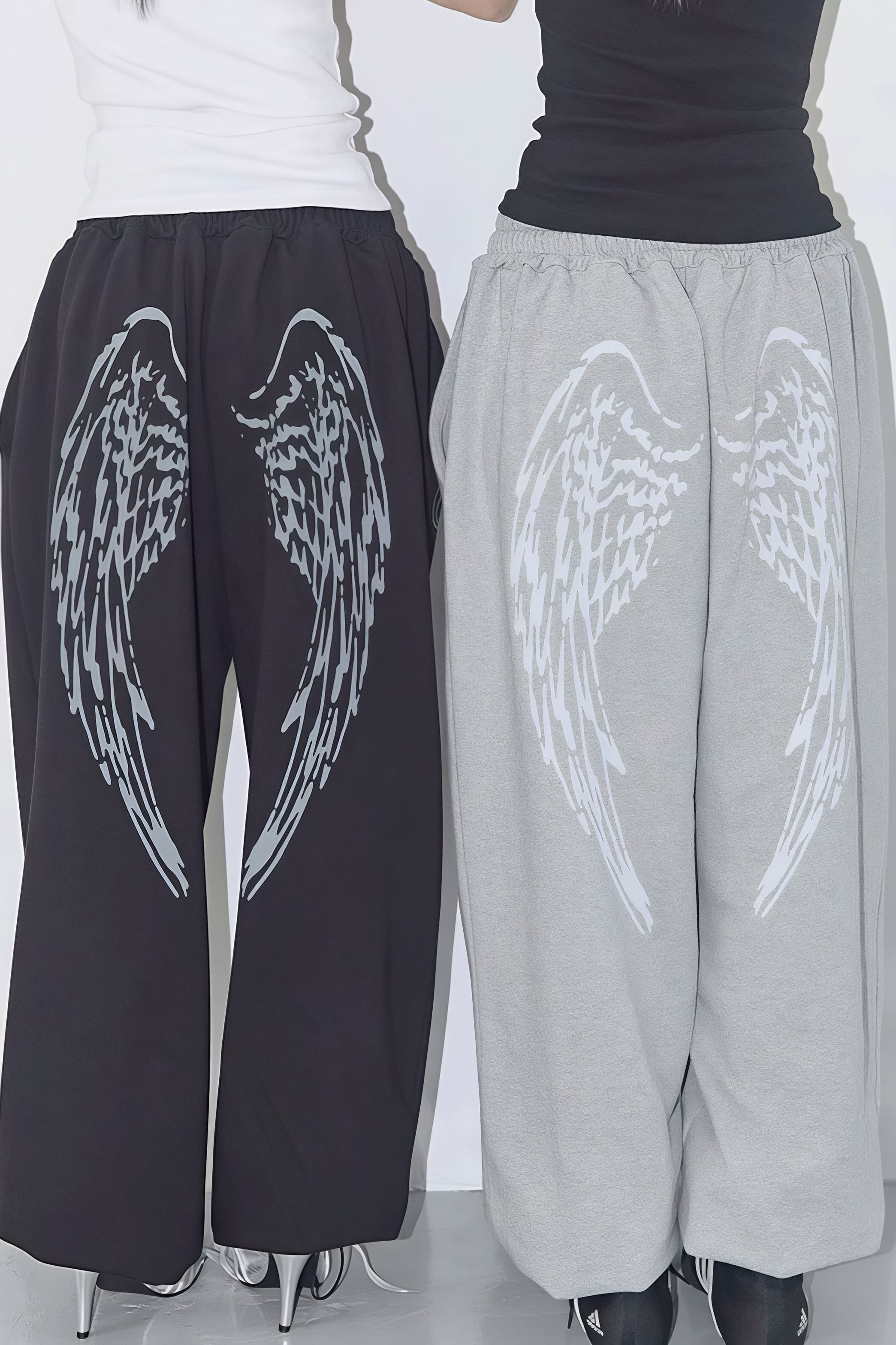 Vintage Hip Hop Graphic Baggy Straight Pants - Image 2