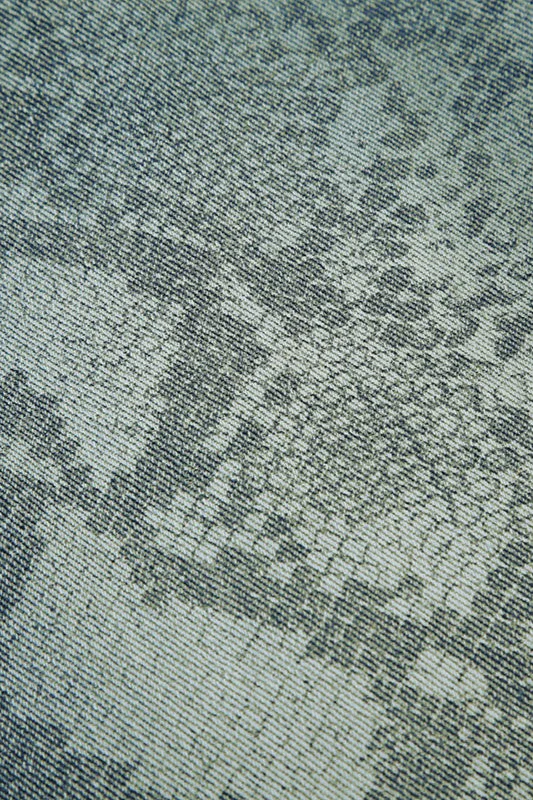 Washed Snake Print Straight Jeans - Image 5