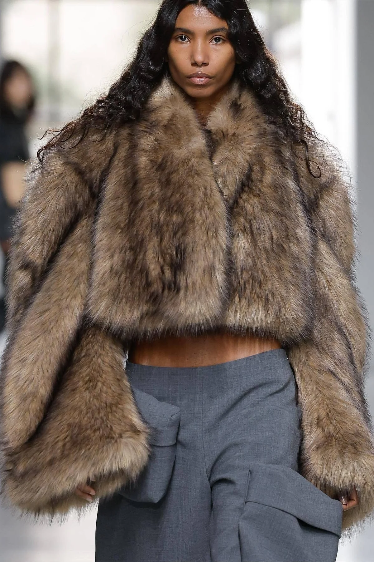 Vintage Faux Fur Short Coat