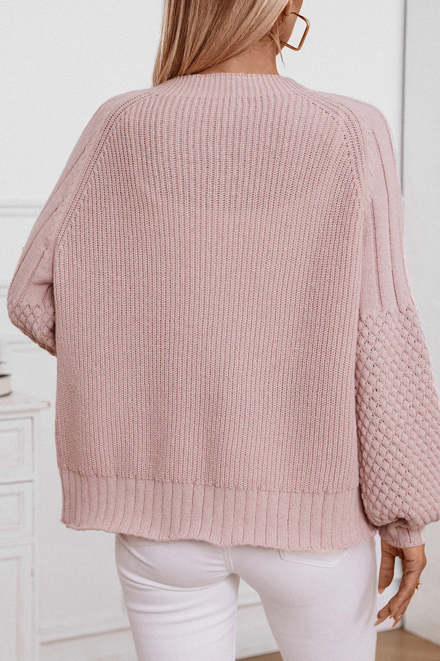 Solid Button Knit Cardigan - Image 2