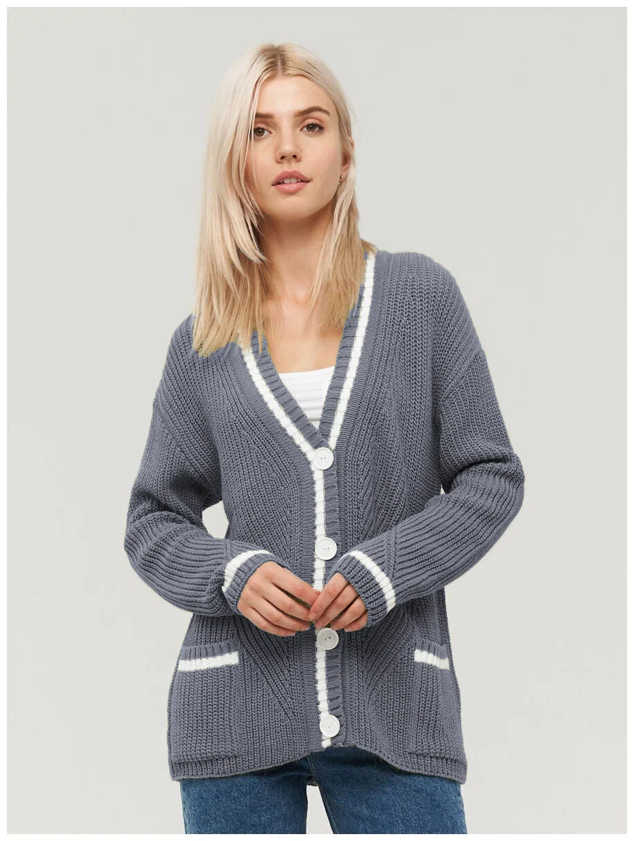 Colorblock Knit Cardigan - Image 4