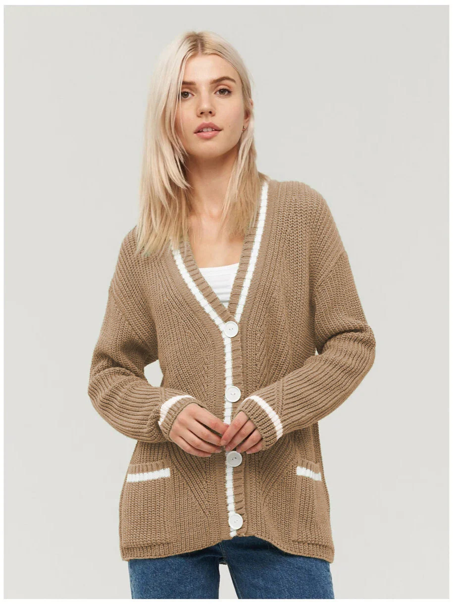 Colorblock Knit Cardigan - Image 8