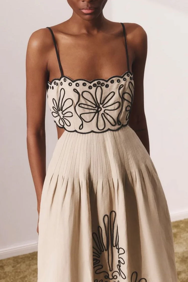 Printed Wide Hem Maxi Boho Dress