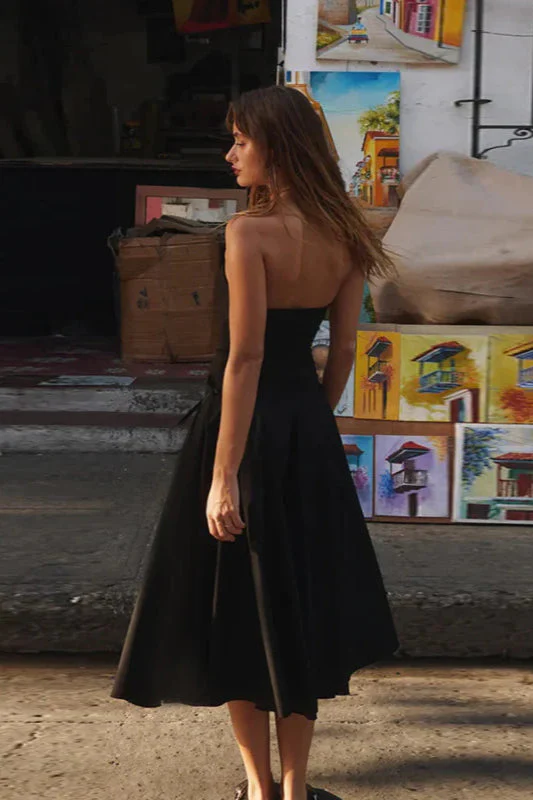 Autumn New Chic Bowknot Strapless Slim Fit Party Dress - Image 11
