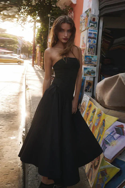 Autumn New Chic Bowknot Strapless Slim Fit Party Dress - Image 9
