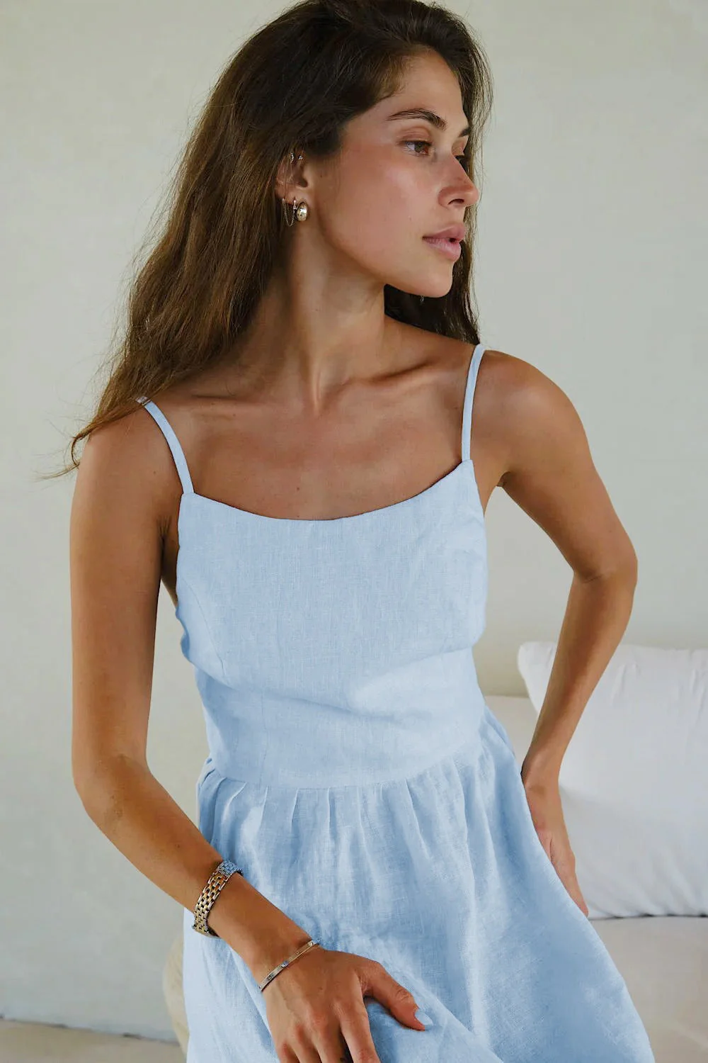 Strappy Tiered Maxi Boho Dress - Image 5