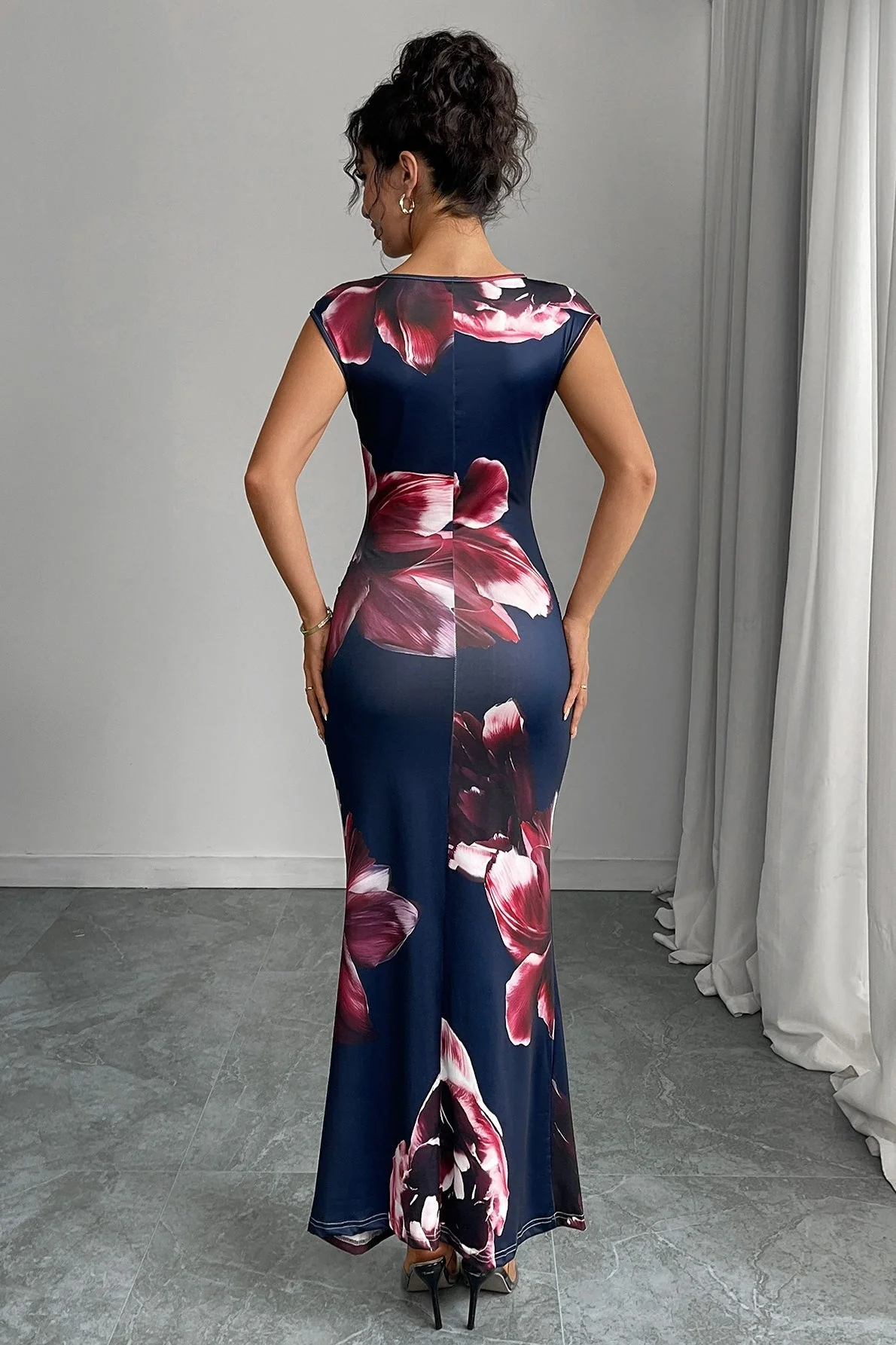 Sleeveless Bodycon Pencil Maxi Dress