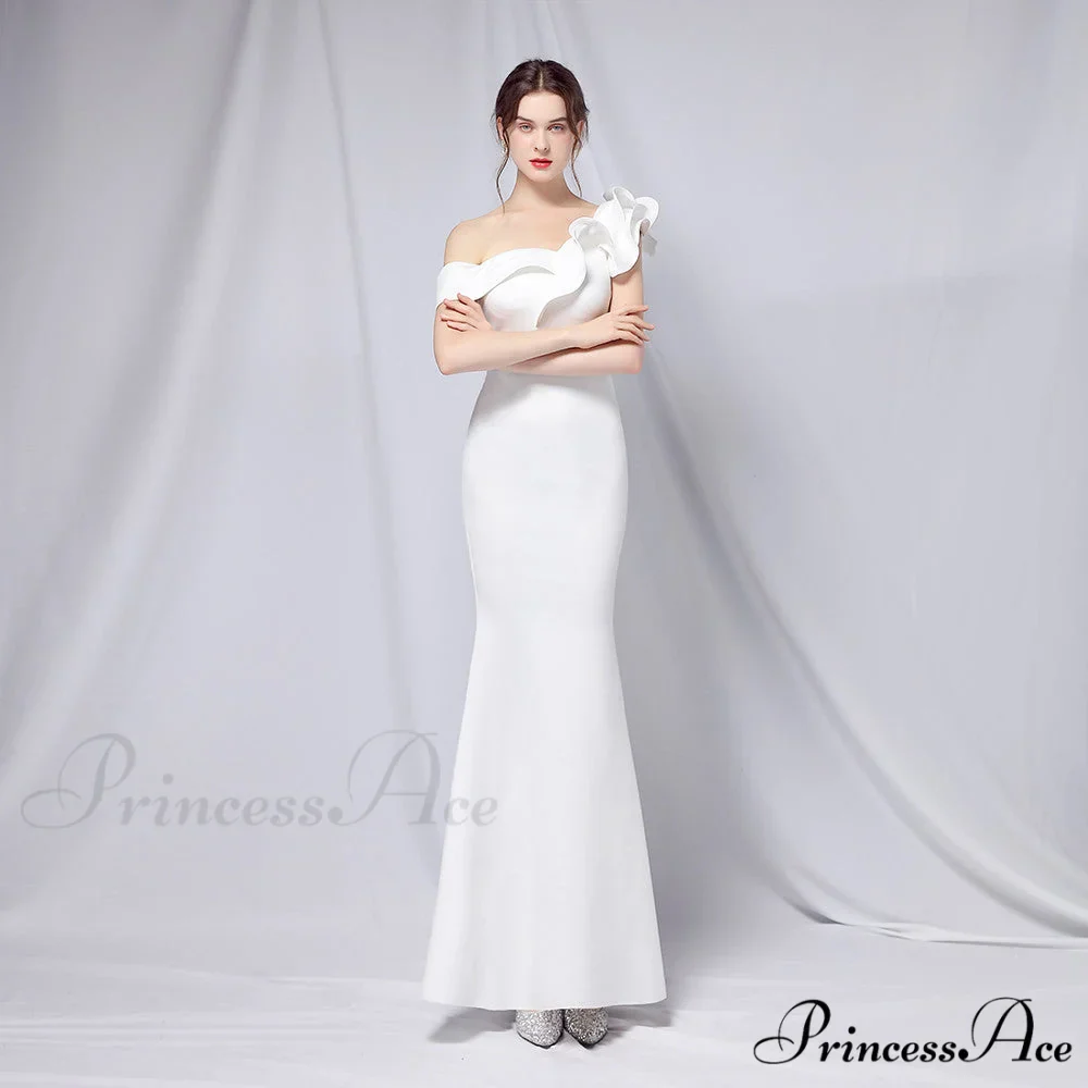 Delana Elegant Formal Charming One Shoulder Dress