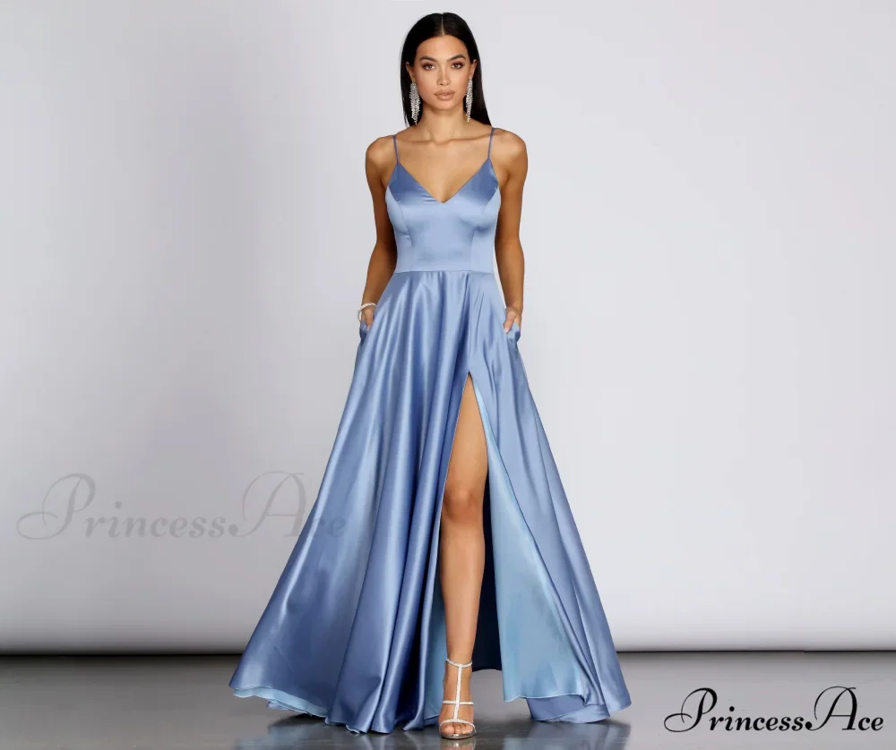 Juliet Formal High Charming Slit Dress 2 - Image 7