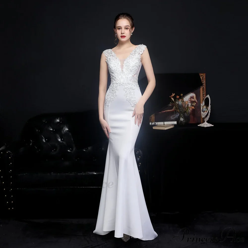 Amelia embroidered Stylish sequined fishtail dress