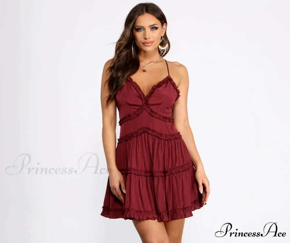 Ruffle Ride Stylish Skater Dress
