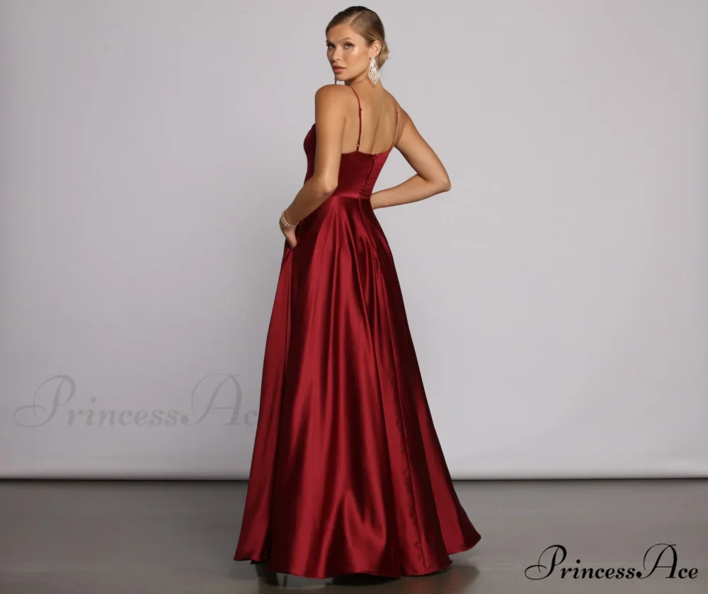 Juliet Formal Stylish High Slit Dress - Image 2