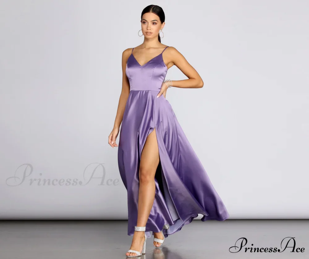 Juliet Formal Stylish High Slit Dress - Image 50
