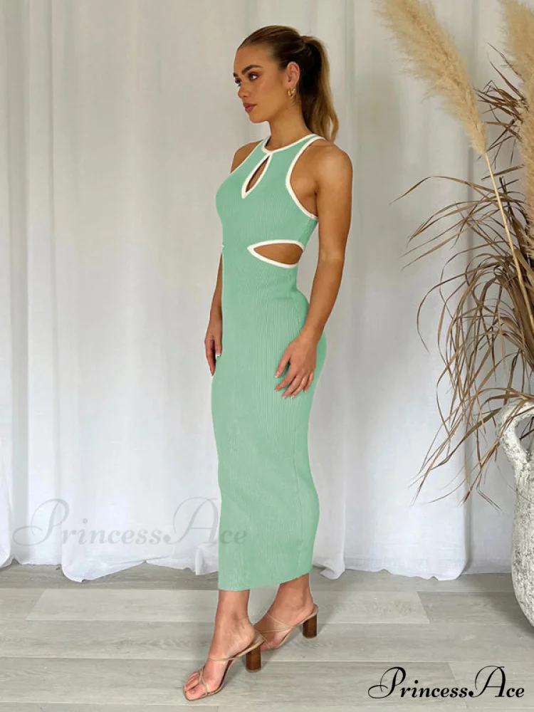 for Gown Figure-hugging Cutouts Midi Women - Image 14