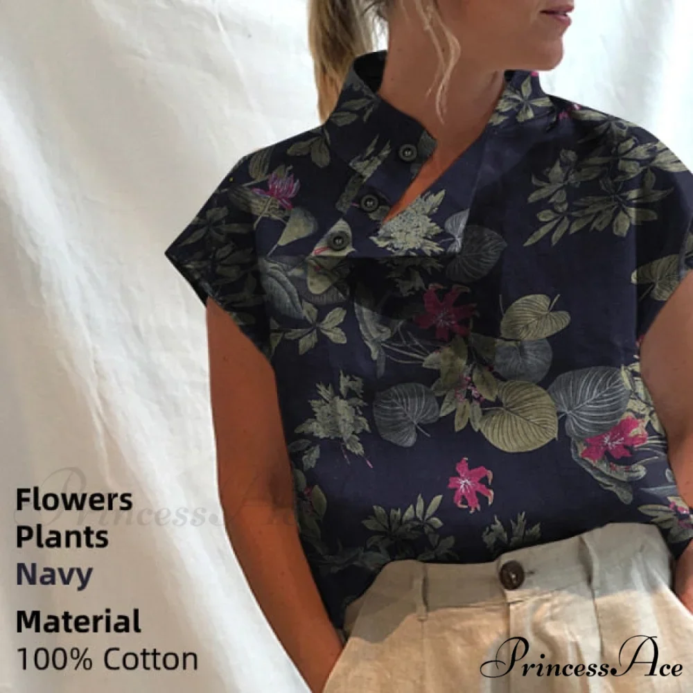 Solid Cotton Size Loose Blouses Stylish Plus Women Blusas Linen Arm Brief Tops Casual Tunic Warm-Season Femme - Image 15