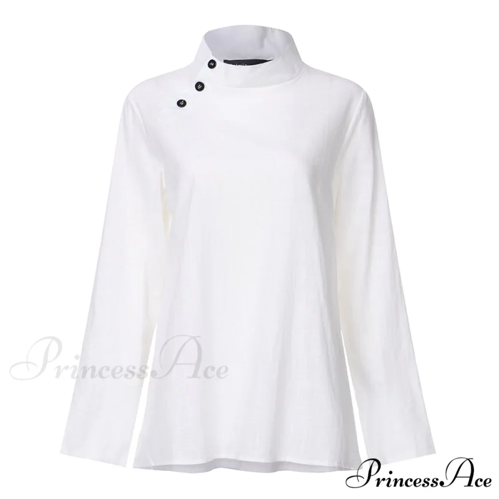 Solid Cotton Size Loose Blouses Stylish Plus Women Blusas Linen Arm Brief Tops Casual Tunic Warm-Season Femme - Image 18