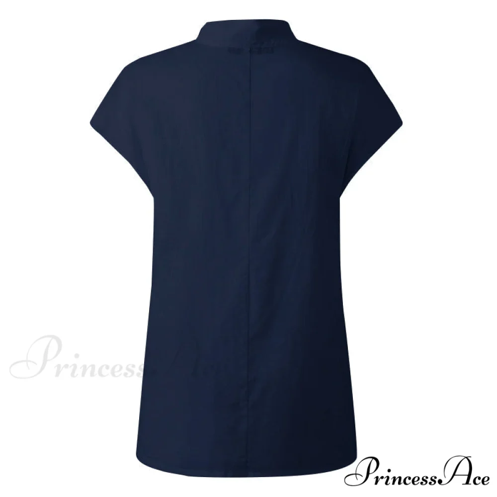 Solid Cotton Size Loose Blouses Stylish Plus Women Blusas Linen Arm Brief Tops Casual Tunic Warm-Season Femme - Image 22