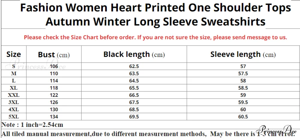 One Sweatshirt Tops Patterned Women's Heart Shoulder Casual Pullover Top - Image 3