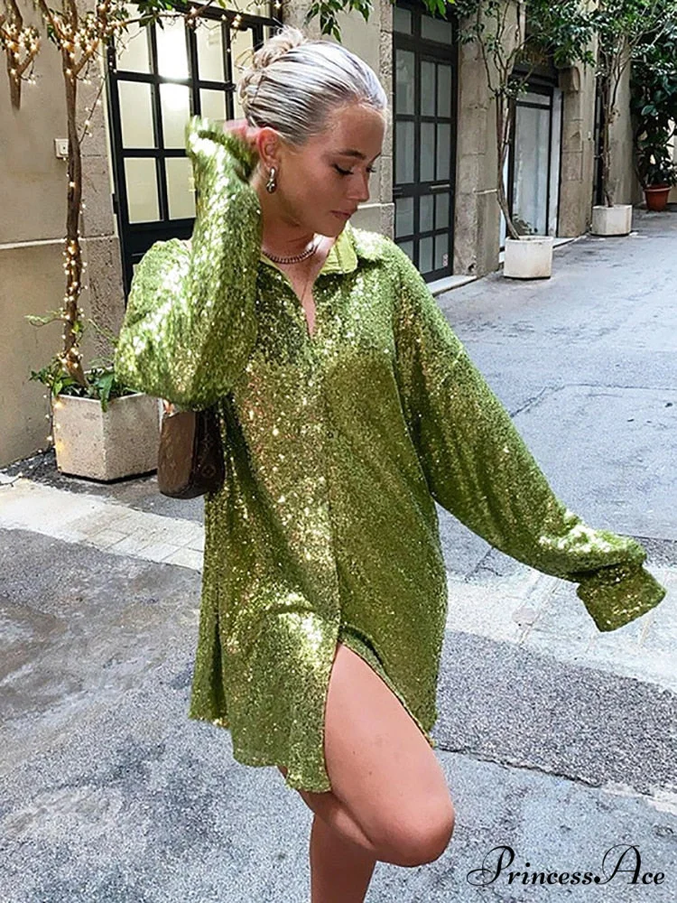 Spring Long Bright - - Streetwear by Red Blouse Silk Fit Casual Women Loose Fashion Arm BerryBetty - Image 3