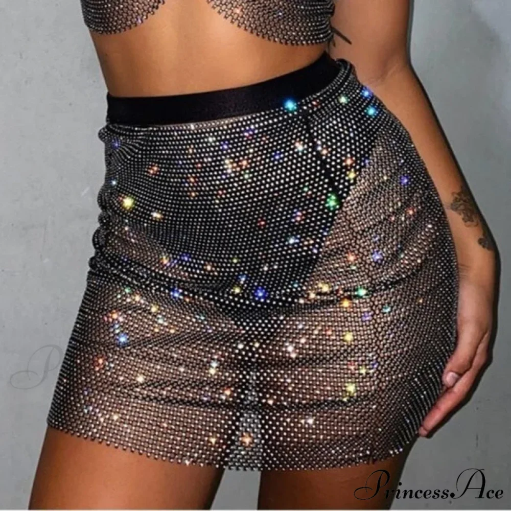 Coastal Club Piece Top Halter Warm-Season Set Festival Two Rhinestones Outfits Crop Tank Top Party Tops - Image 14