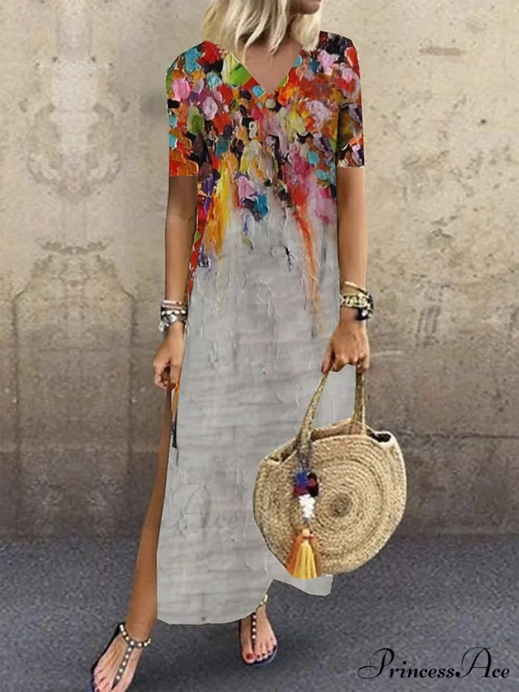 Brief Navy Gown M Fashion Design Black Warm-Season T Abstract Gown Blouse Arm Casual 2024 Full-Length Blue L Red Spring XL S XXL - Image 9