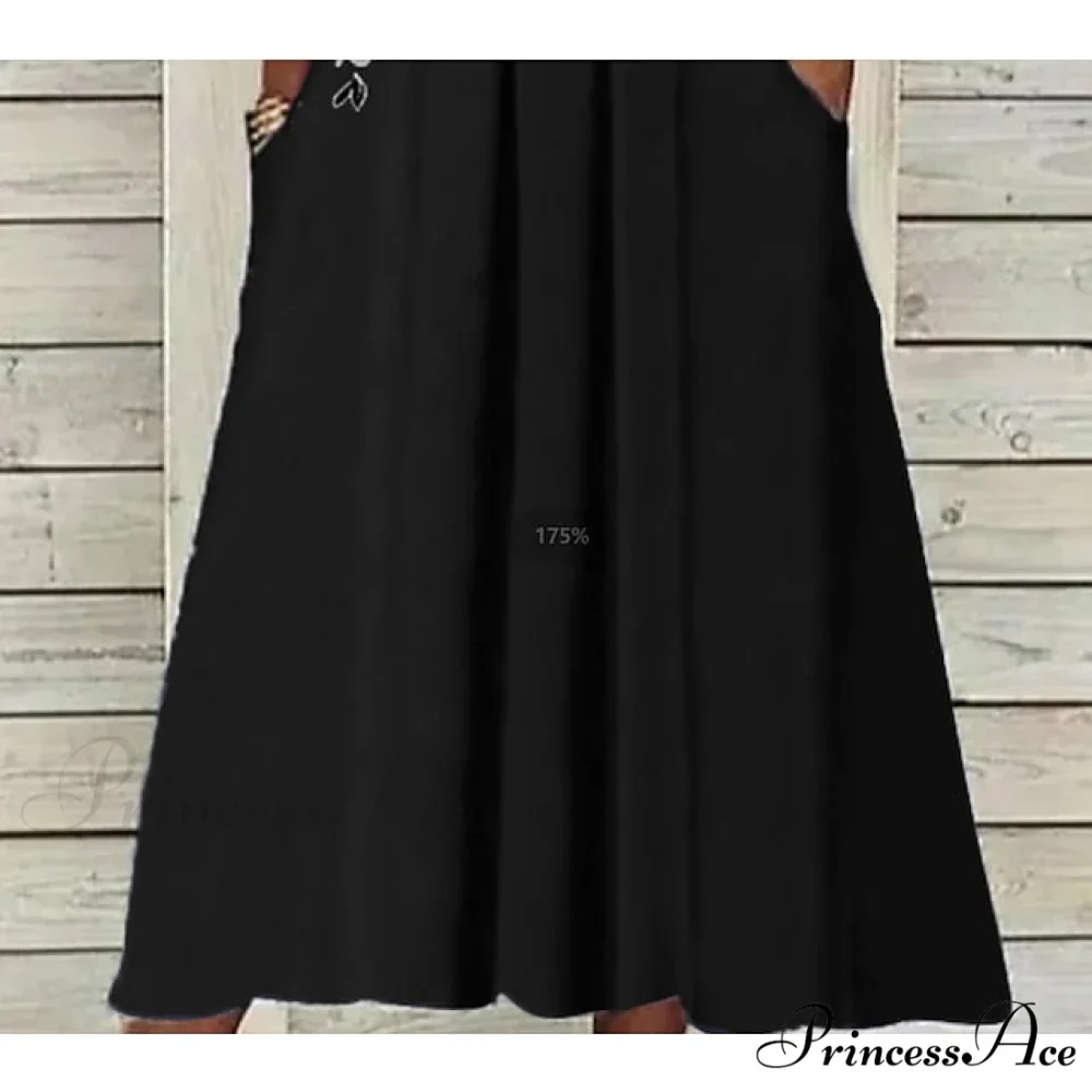 Patchwork Flowered Half Warm-Season 2XL Black Gown Blouse Casual M Shift Fashion Spring Midi L XL Women's T Neck Crew 2024 S Blue Arm Wine 3XL - Image 5
