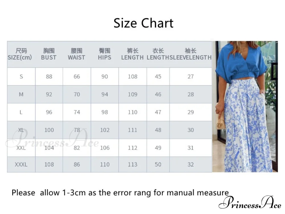 2024 Design Mid Warm-Season Autumn Wide Piece Suit Sets Arm Women's Flowered Two Blouse Casual Leg Pant 2pcs Set - Image 2