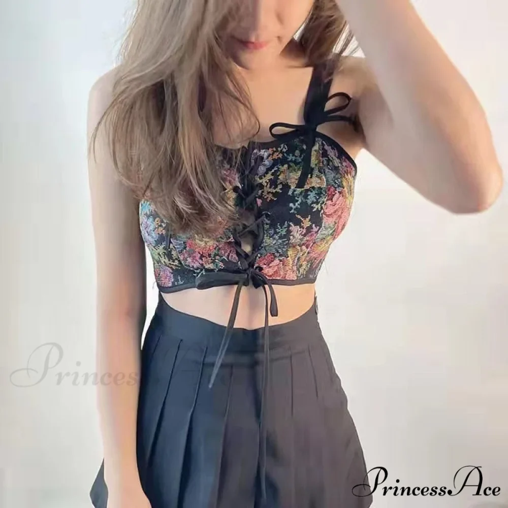Blouse High Flowered Street Halter Vintage Top Design Women Designer for - Party Corset - Clubwear - Image 16