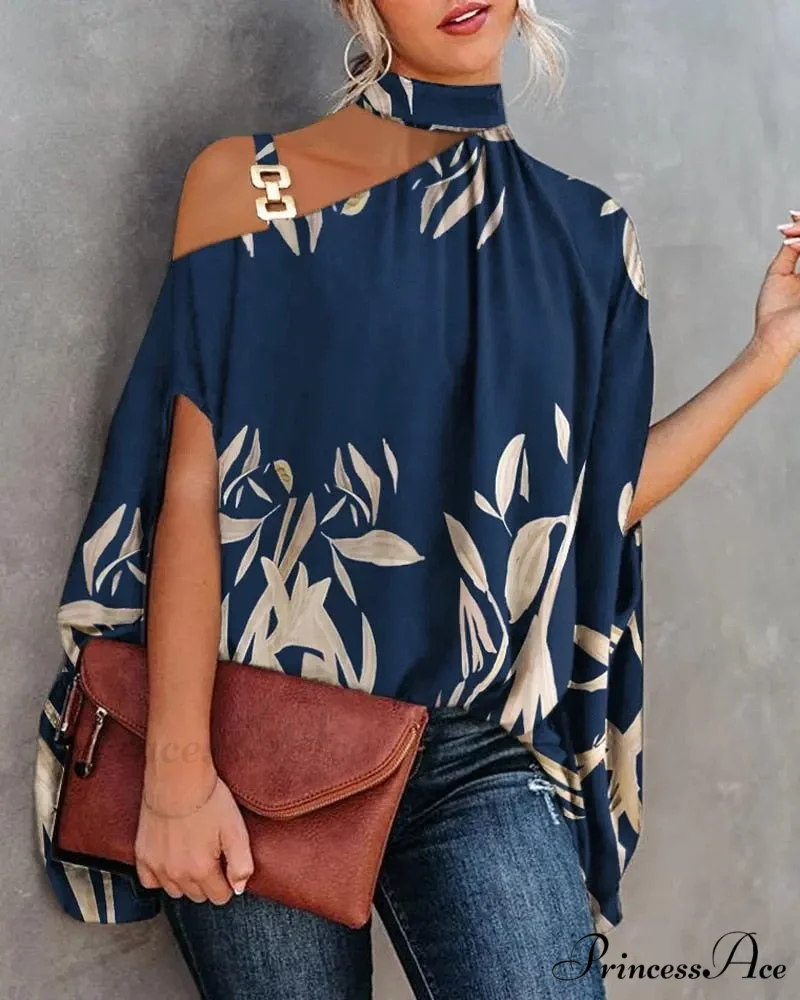 Out Warm-Season Youth Metal Patchwork Top Blouse Halter Brief Casual Design Hollow Arm New - Image 3