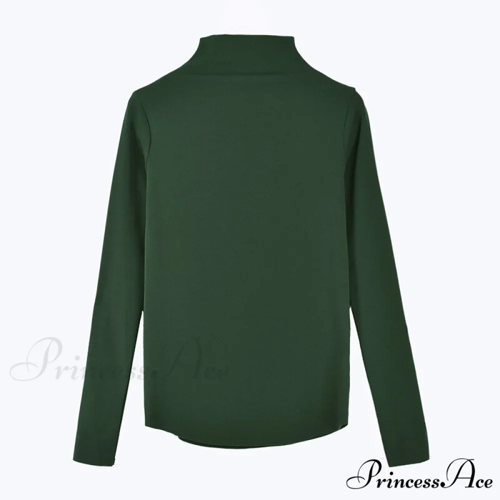 Long Harajuku Arm Turtleneck Women Spring Black T-Shirt Bottoming Autumn Shirts Tee 90s Korean Slim White Solid Tops - Image 21
