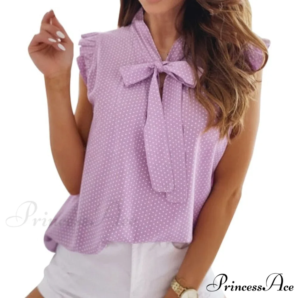 Ruffle Spaghetti Warm-Season Blouse Muyogrt Neck Strap V Backless Sleeveless Women Casual Shirts Tops - Image 2