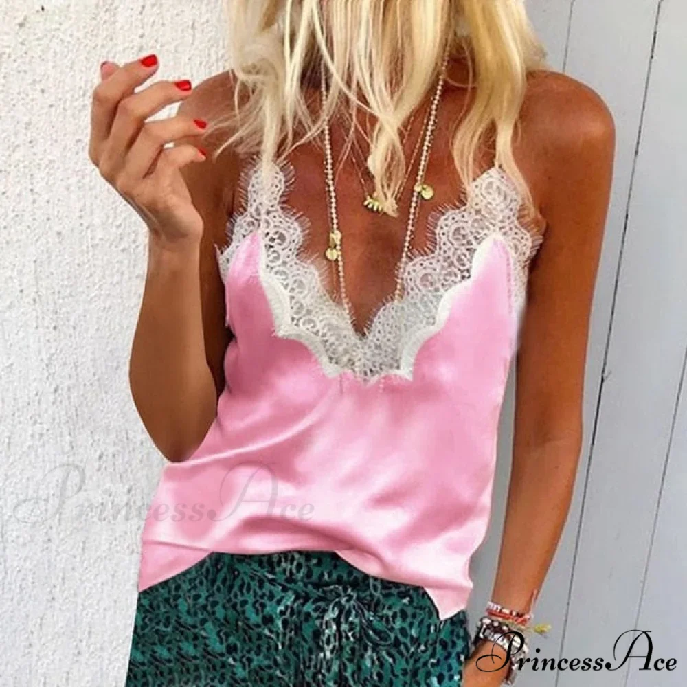 Ruffle Spaghetti Warm-Season Blouse Muyogrt Neck Strap V Backless Sleeveless Women Casual Shirts Tops - Image 8