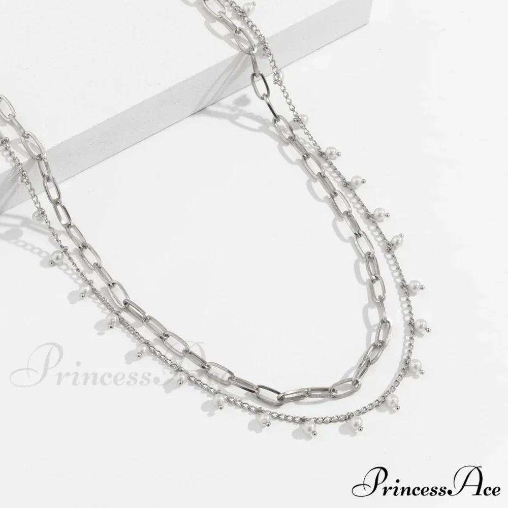 Waist Layered Pearl Faux Chain - Image 6