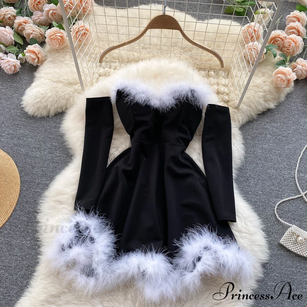 Gown Red for Backless Furry Strapless Elegant - Women Party New Year/Christmas/Femme - Image 25