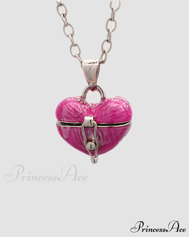 with Necklace Locket Heart Chain Pendant