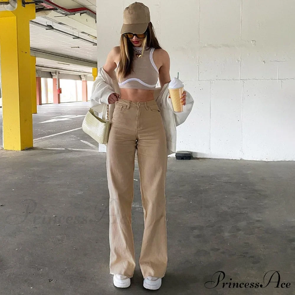 Baggy Jeans 90s Brown Women Vintage Streetwear - Image 13