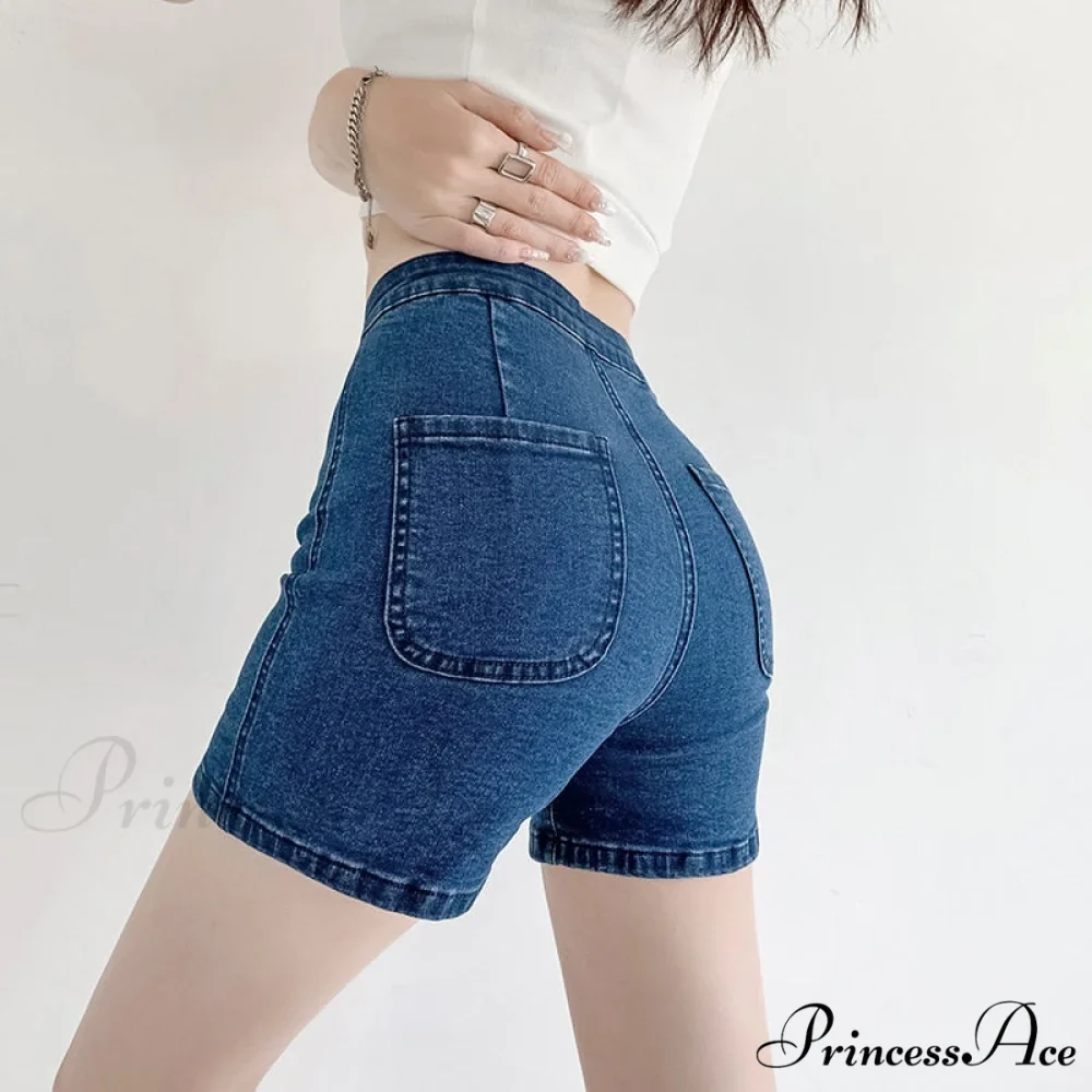 Peach Lady Warm-Season Skinny Shorts Shorts - Cycling Sexy Elegant Women's Brief Casual Jeans Denim 2024 Harajuku