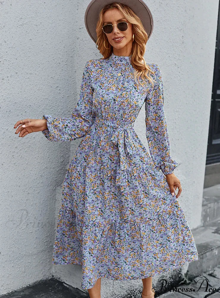 Bohemian Casual Dress with Print