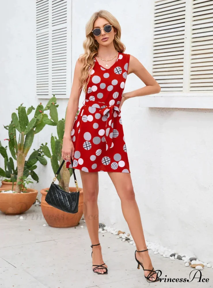 Vintage Polka-Dot Party Dress