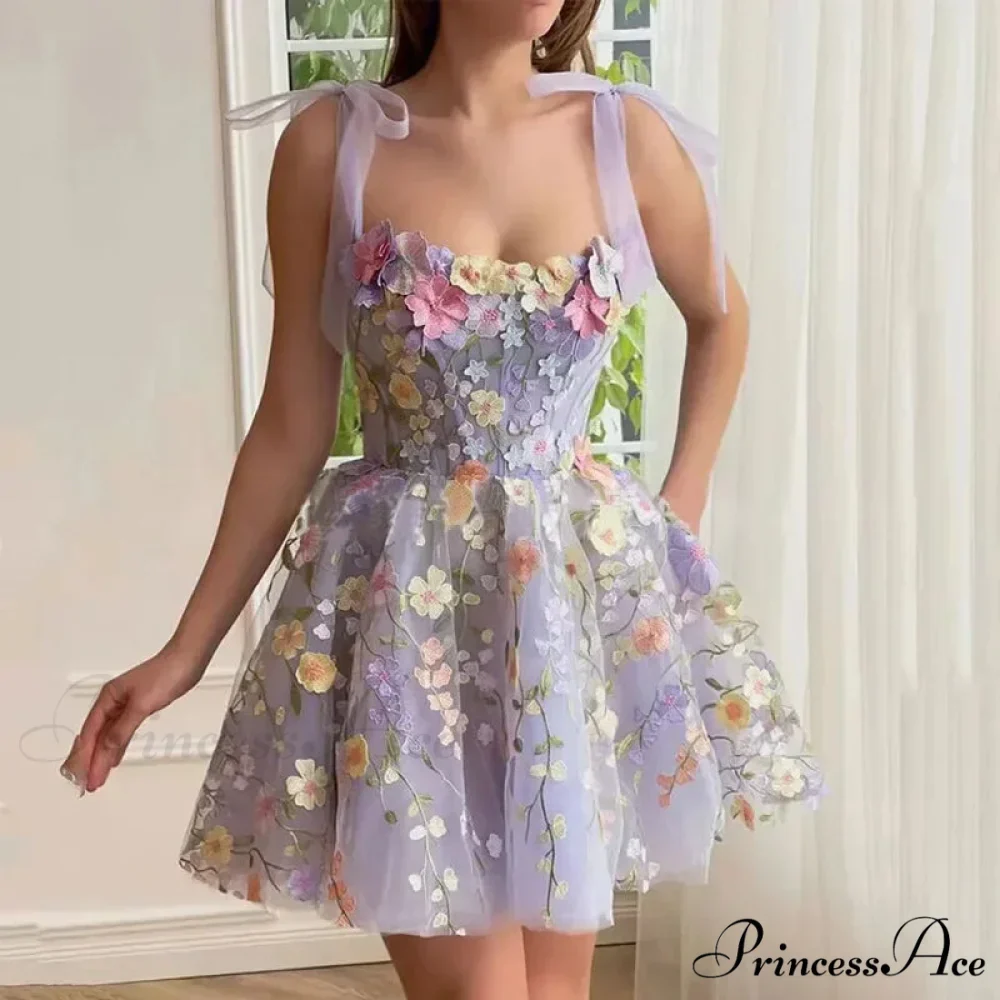 Ruffles Colorful Sling Mini Dress - Image 8