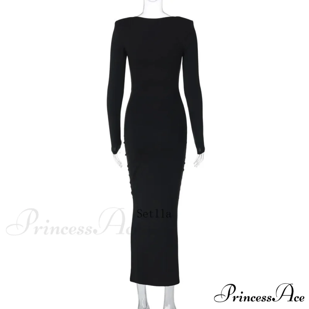 Floral Applique Long Maxi Dress - Image 6