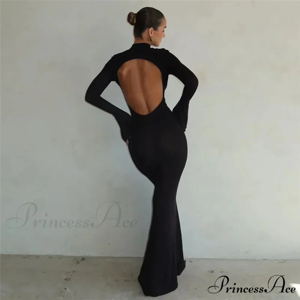 Fashion Open Back Maxi Dress - Image 2