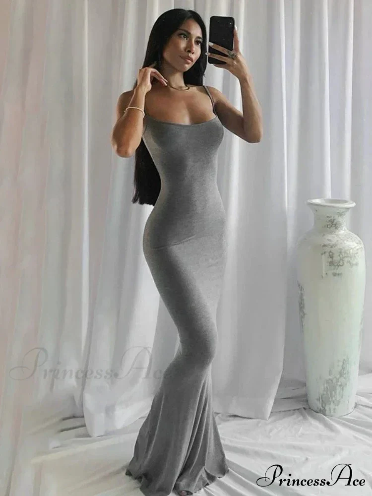 Strap Backless Long Casual Maxi Dress - Image 10