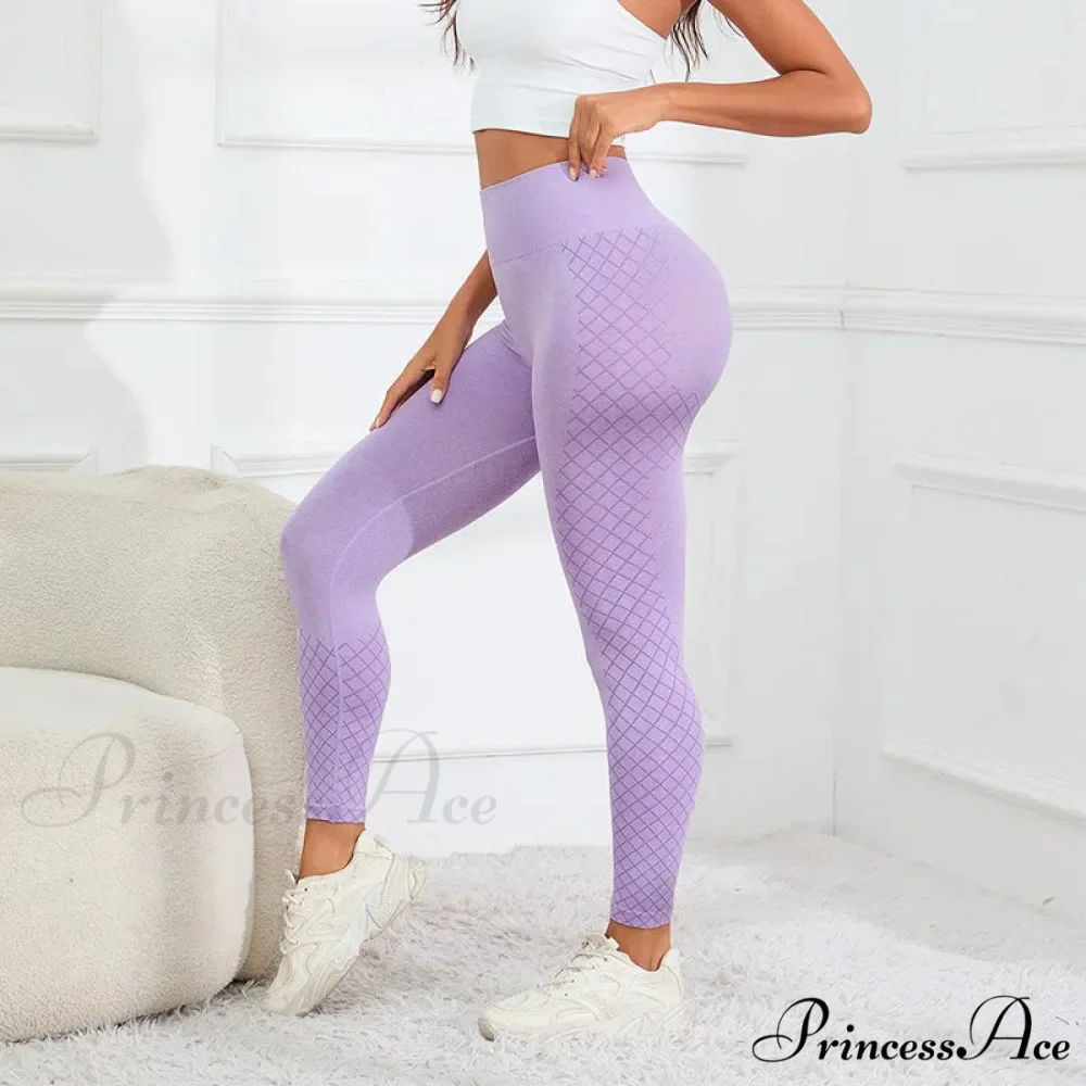 Striped High Waist Hip Lifting Knitting Legging