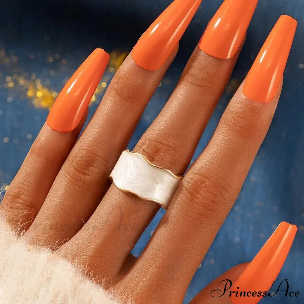 Vintage Enamel Irregular Shape Geometric Adjustable Ring