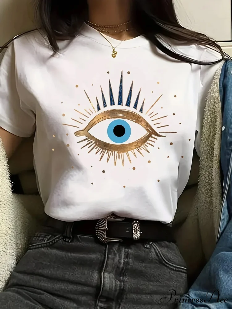 Alphabet Crew Neck Tee ���?Comfort Fit Durable & Stylish for All Seasons T-shirt - Image 2