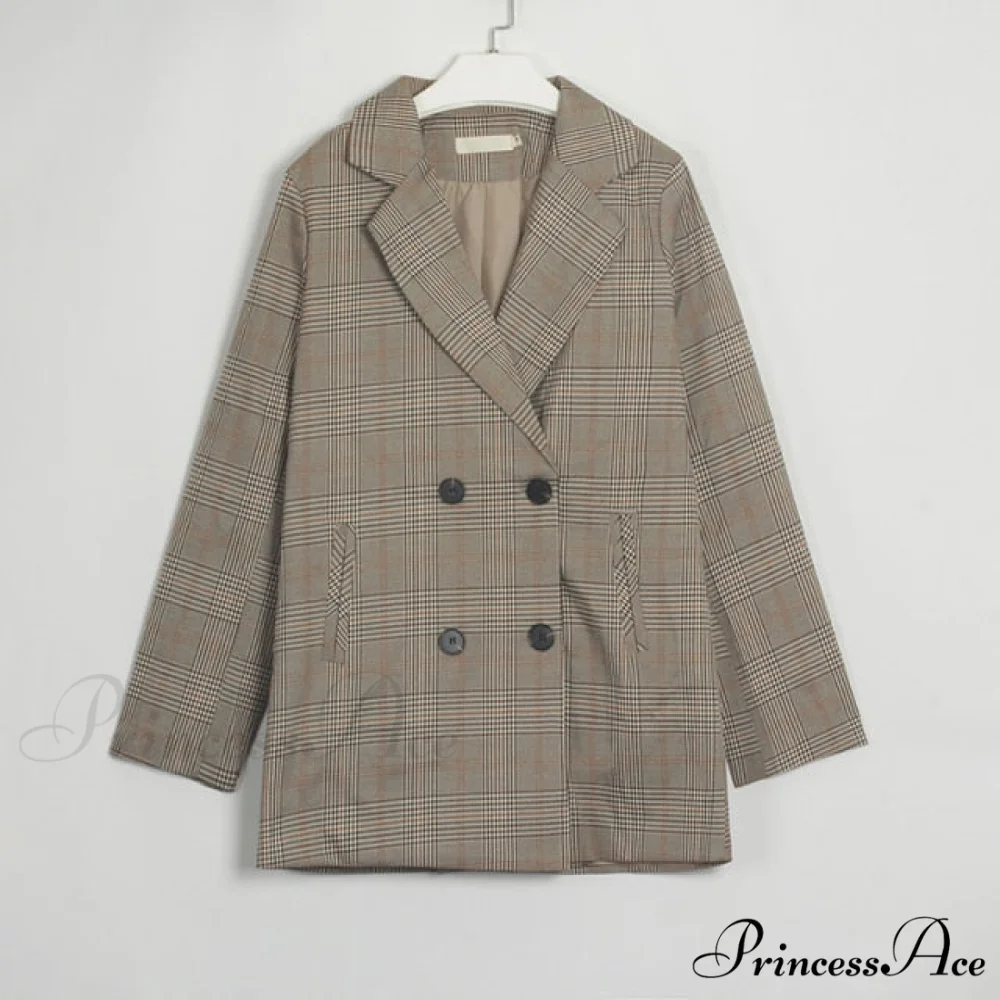Turn Down Collar Pockets Female OL Chic Blazer