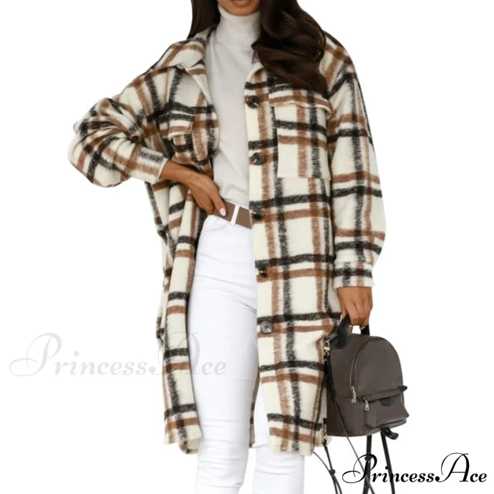 Fashion Loose Turn Down Collar Long Coat - Image 2